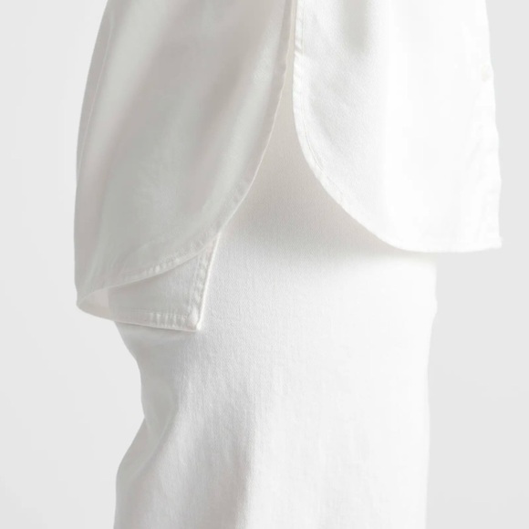 NWT!! Quince Women's White Vintage Wash Tencel Camp Shirt - Picture 5 of 11